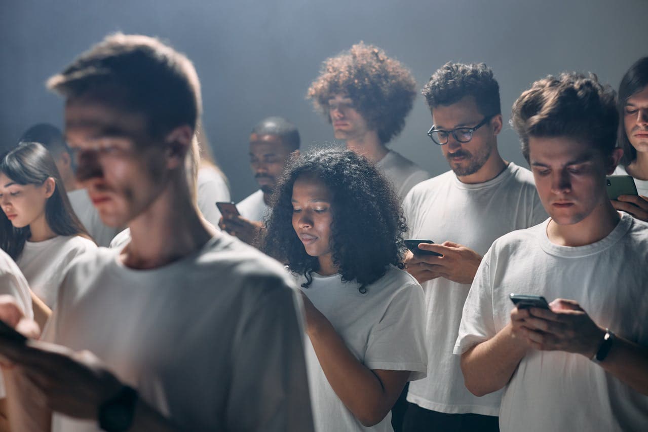 People Using Smartphones